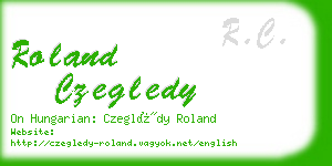 roland czegledy business card